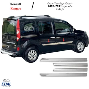 Ebal Oto Renault Kangoo Krom Yan Kapı Çıtası 4 Kapı 2008-2011  P.çelik