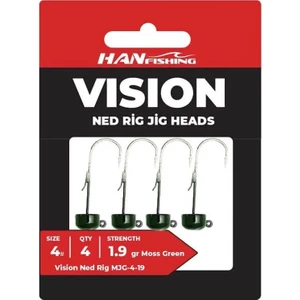 Han Fishing Hanfish Vision Ned Rig Moss Green Jighead