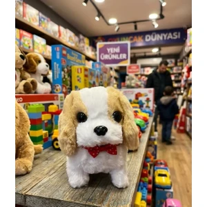 Papyonlu  Pilli Oyuncak Köpek