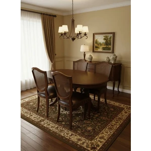 Elegansia Oval Ahşap Masa Takımı
