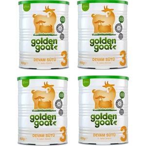 Golden Goat 3 Toz Keçi Devam Sütü 400 gr 12 Aydan İtibaren Sütlü İçerik 4 Adet