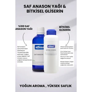 Saf Anason Yağı 100 gr + Bitkisel Gliserin 250 gr