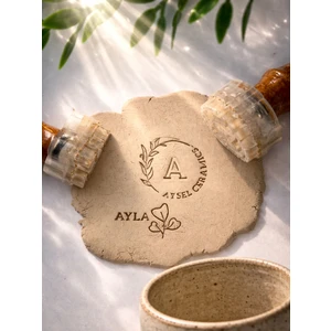 Kişiye Özel Seramik-Kil Mührü ( 2,5 cm )