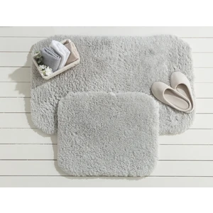 Madame Coco Gri Renkli Sheep Banyo Paspası 2 Adet Kaymaz Tabanlı Yumuşak Dokulu