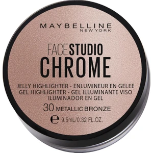 Maybelline New York Face Studio Chrome Jel Aydınlatıcı 30 Metallic Bronze 9.5 ml Parlaklık Sağlar