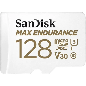 SanDisk MAX ENDURANCE microSDXC 128GB + SD Adapter - for home security cameras & dashcams