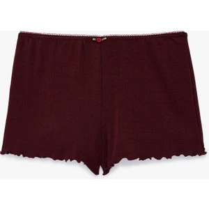 Rahat Kalıp Pointelle Kumaş Şort Pijama Altı