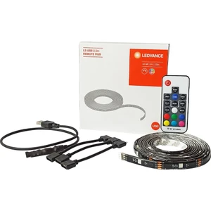 4.5W USB Şerit LED 2,5 Mt RGB Renkli Kumandalı İç Mekan İçin Yüksek Parlaklık Özelliği