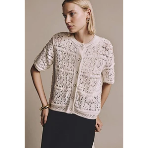 Regular Fit Ajurlu Triko Hırka H0871AX26SP