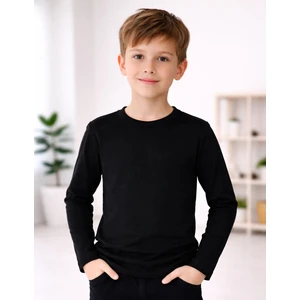 Basic Çocuk Siyah Uzun Kol T-Shirt