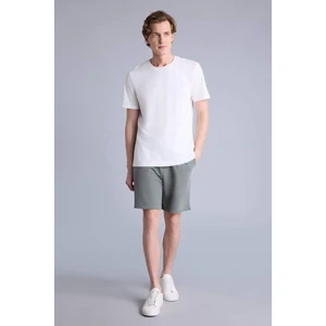 Slim Fit Cepli Pamuklu Basic Bermuda Şort W1105AZ26SM