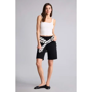 Regular Fit Normal Bel Düz Paça Bermuda Şort W9369AZ26HS
