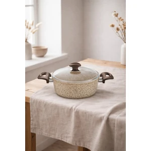Creamy Granit Derin Tencere 28 Cm