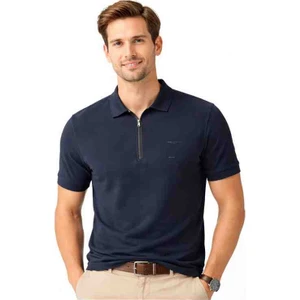 Fermuar Yaka Regular Fit Lacivert