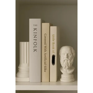 Sisay Home Kitap Tutucu ve Sokrates Büst Seti