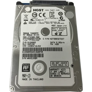 500GB Hgst  2,5'' Notebook Harddisk Yenilenmiş