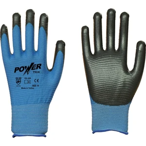 Power Tek Zebra Model 10 Çift Nitril Iş Eldiveni
