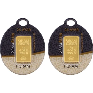 2 Adet 24 Ayar Gram Altın