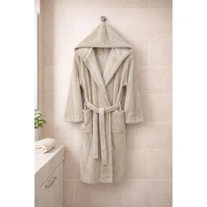 Mysoft Home  Triga Bornoz Kapüşonlu  %100 Pamuk