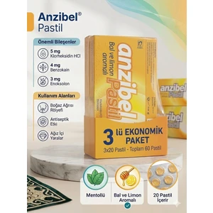 Anzibel Pastil 3 Lü Paket Bal Limon