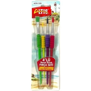 Altıs Neon 4'Lü Fırça Seti
