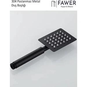 304 Paslanmaz Siyah El Duşu Duş Başlığı - 408A