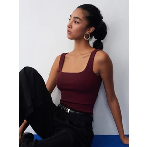 21057 Askılı Atlet-Bordo