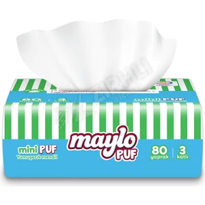 3 Adet Maylo Puf Mendil Mini 80'li