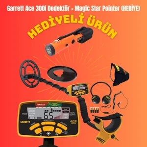 Ace 300i Dedektör - Hediye Pointer Tarama Cihazı