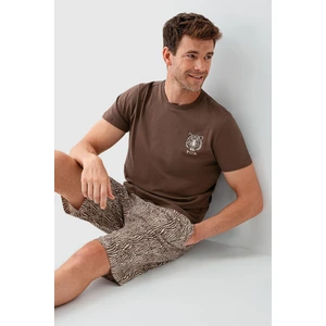 3669 Erkek Bermuda Pijama Takım