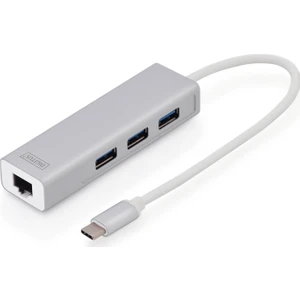 DA-70255 3 Port USB 3.0 Type C Hub With Gigabit Ethernet