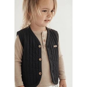 Kapitone Yelek 0-6 Yaş Antrasit