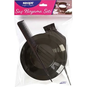 Keops Saç Boyama Seti (Boya Kabı+Fırça+Tarak)