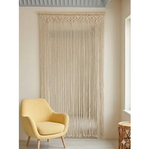 Hediselim El Örgüsü Baklava Dilimli Makrome Perde ve Kapı Süsü