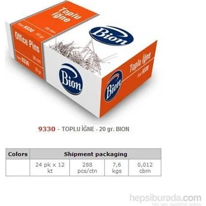 Mas 9330 Bion Toplu Iğne 1 Paket