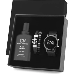Duke Nickle Saat Takı Ve Parfüm Seti