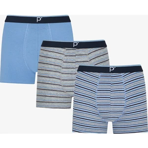 Erkek Calm Lines Çizgili 3'lü Boxer