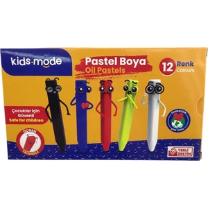 Kids Mode Üçgen Pastel Boya 12'li