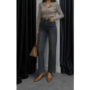 Kesik Paça Boyfit Jean