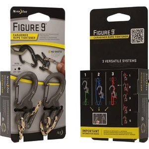 Nite Ize Figure 9 Halatlı Küçük Karabiner 2li Paket
