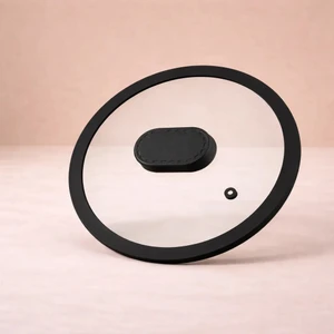 24 cm Silikon Cam Kapak - Siyah