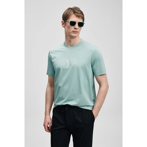 Larry Modern Grafik Tişört Açık Yeşil