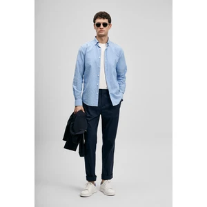 Federico Erkek Basic Gömlek Regular Fit Mavi