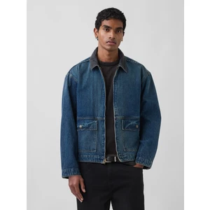 Erkek Mavi Denim Workwear Ceket