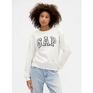 Kadın Beyaz Gap Logo Sweatshirt