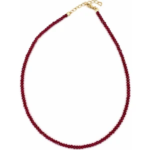 Bordo Boncuk Detaylı Kolye