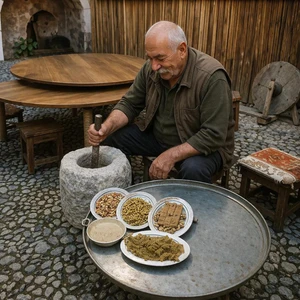 Baş Şavaklar   Yöresel Dövmeç Tatlısı (Cevizli)
