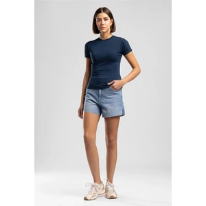 Lee Cooper Zaı Kadın Jean Şort Mavi