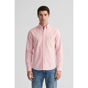 Erkek Pembe Regular Fit Logolu Gömlek 3000200.666