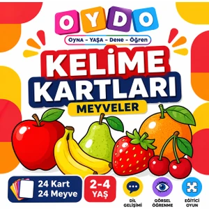 Kelime Kartları Meyveler